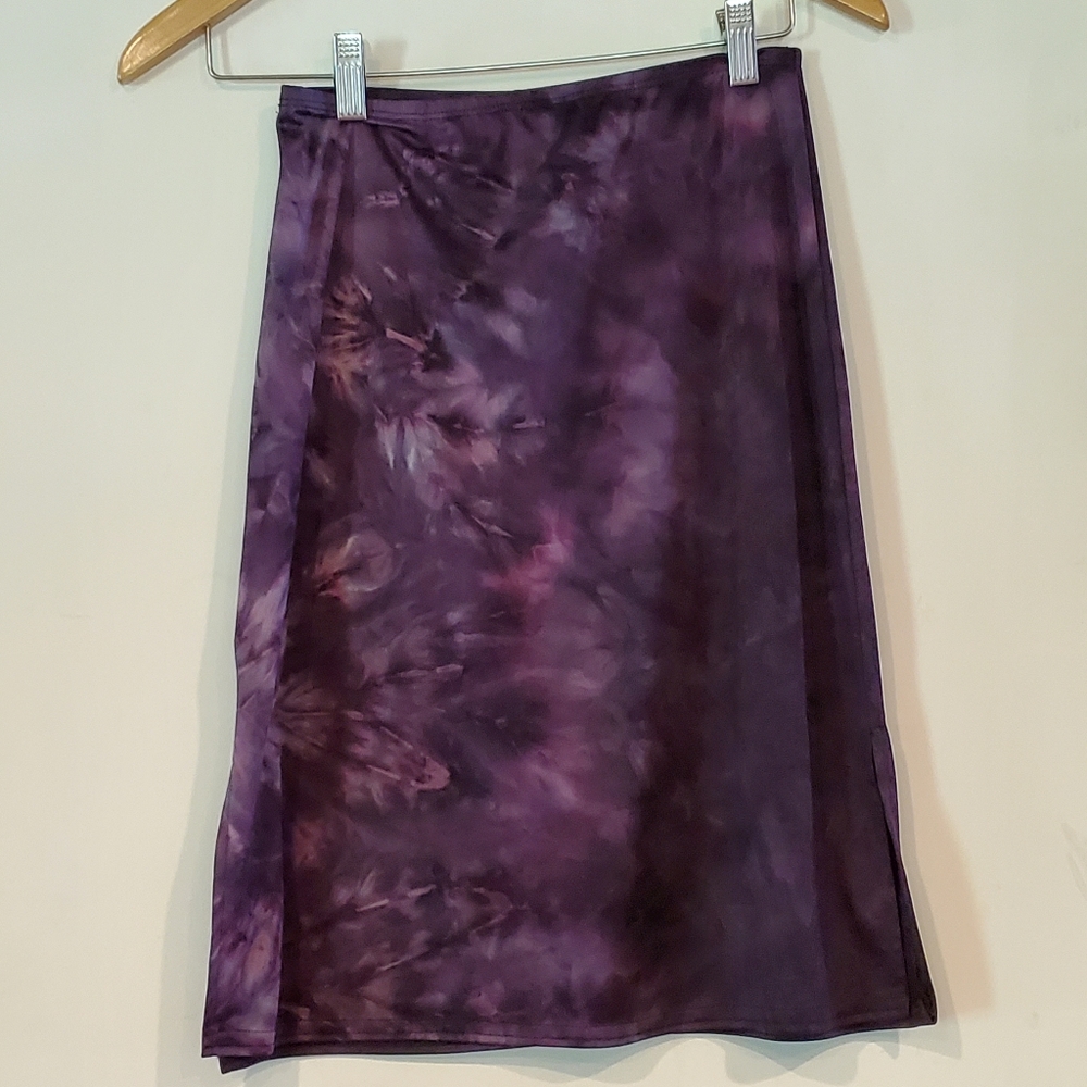 Purple Tie dye Pencil Skirt